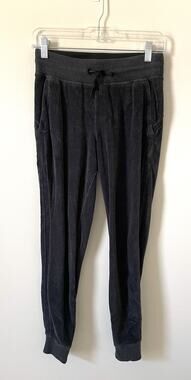 Lululemon Athletica Velvet Athleisure Joggers Pants Dark Gray Small